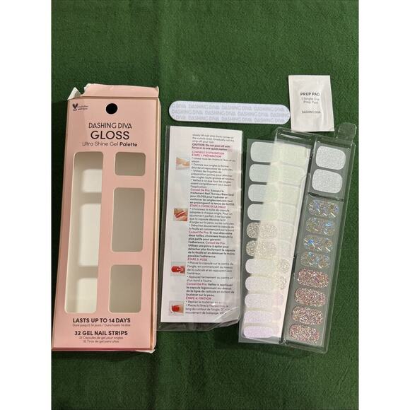 Dashing Diva Gloss Ultra Shine Gel METEOR SHOWER 32 Nail Strips Open‎ Box - Picture 5 of 6